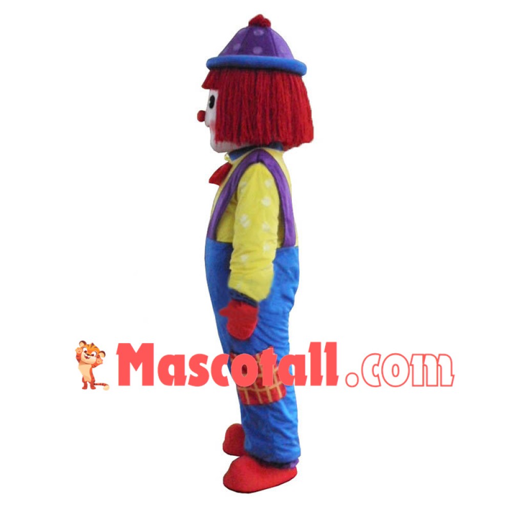 Hot Clown Comic Mascot Costume Halloween Party Dress