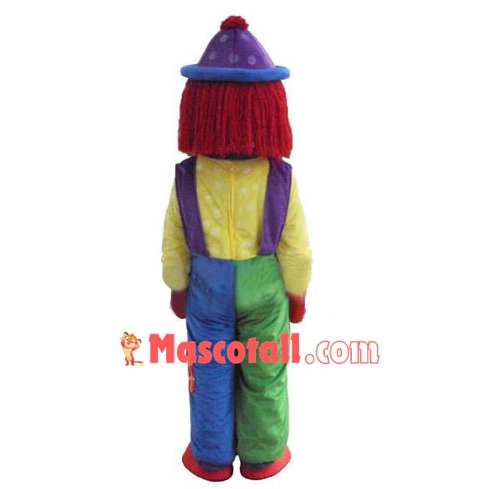 Hot Clown Comic Mascot Costume Halloween Party Dress
