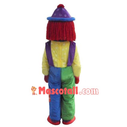 Hot Clown Comic Mascot Costume Halloween Party Dress