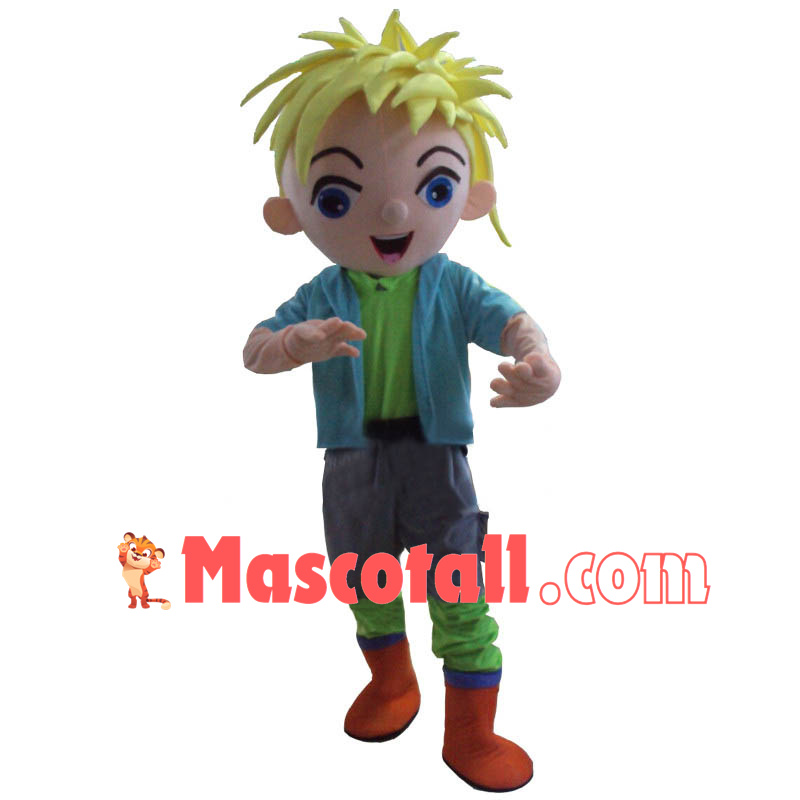 Boy Ragazzo Mascot Costume Cartoon Fancy Dress