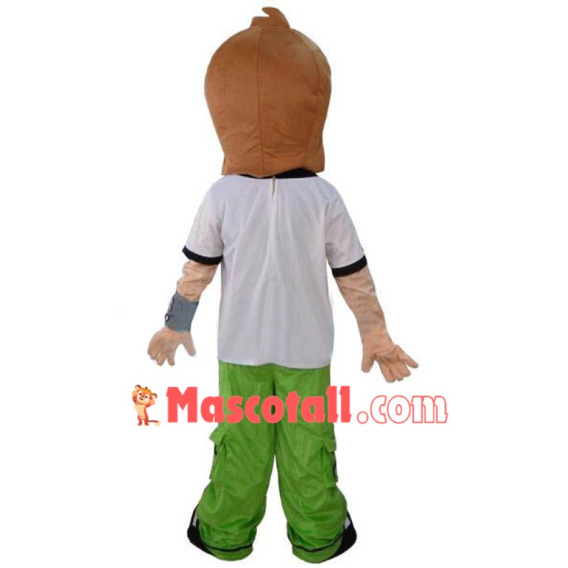 Ben 10 Cartoon Mascot Costume Adult Size Free Shipping