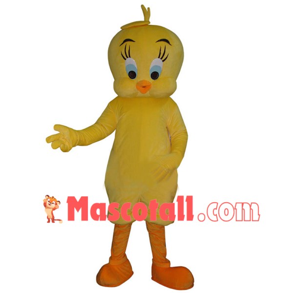 Tweety Looney Mascot Costume Cartoon Bird Fancy Dress Adult