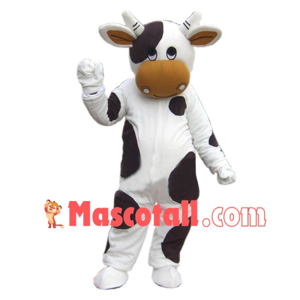 Cow Mascot Costume Halloween Cosplay Party Dress