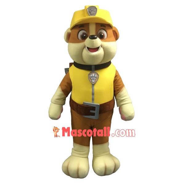 Top Quality Paw Patrol Rubble Mascot Costume