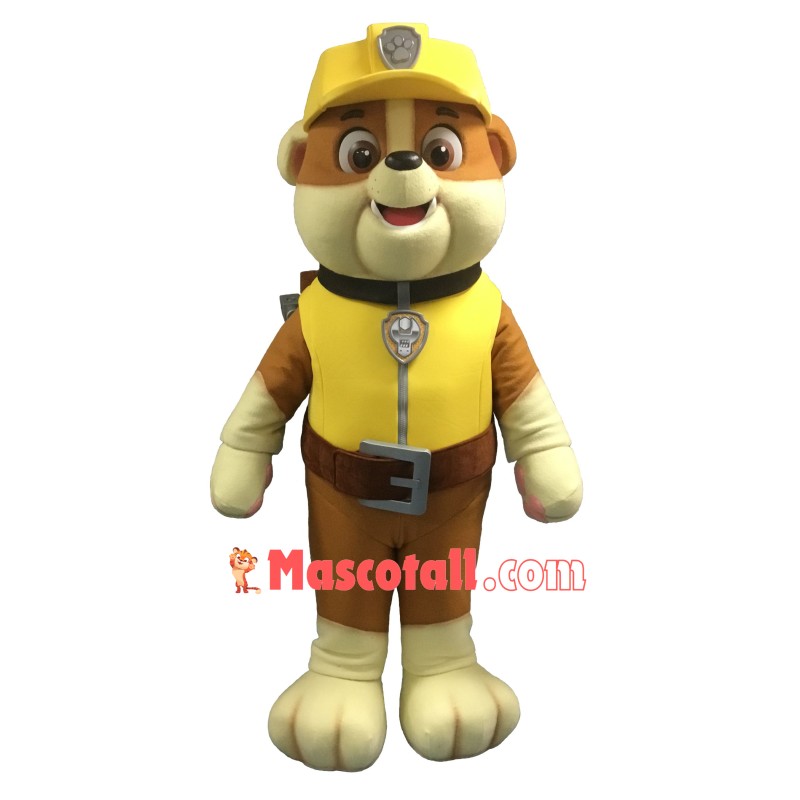 Top Quality Paw Patrol Rubble Mascot Costume