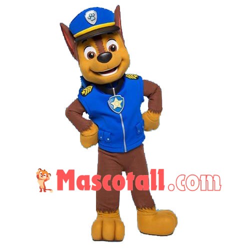 Top Quality Paw Patrol Chase Mascot Costume