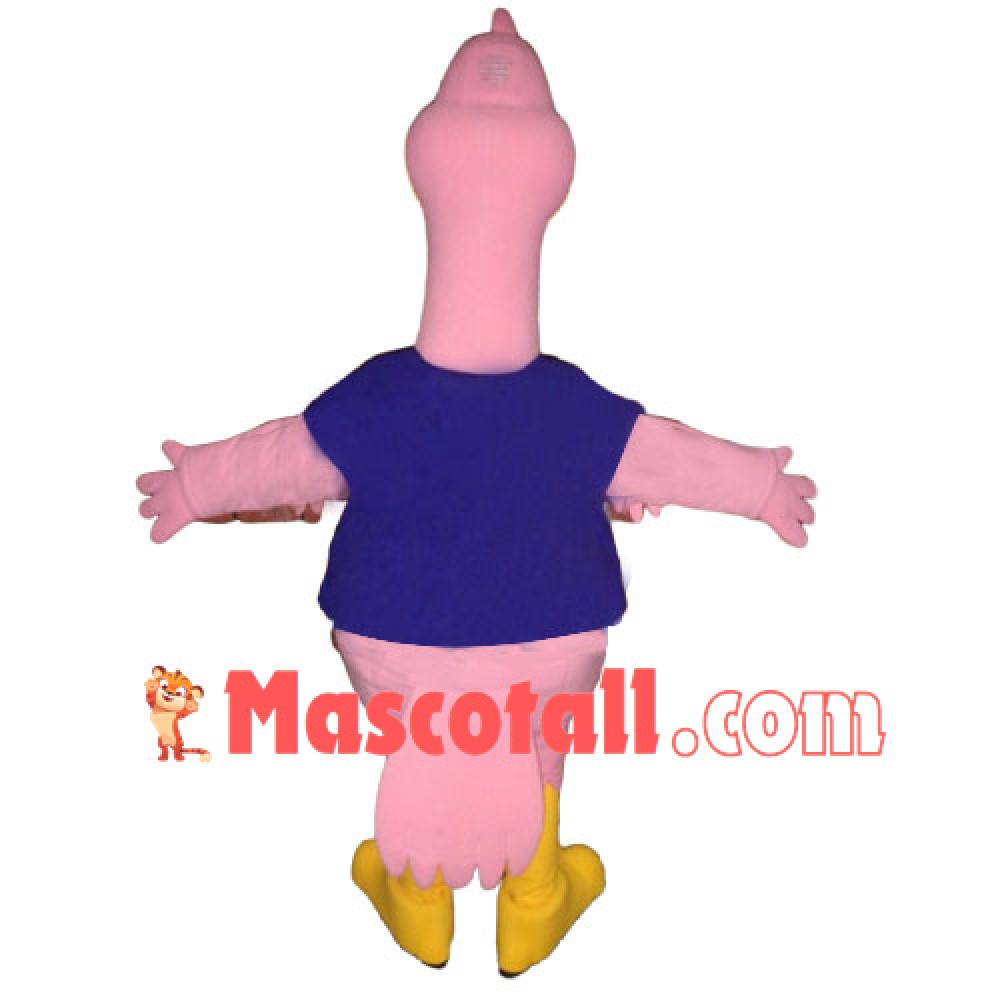 Cool Pink Flamingo Mascot Costume