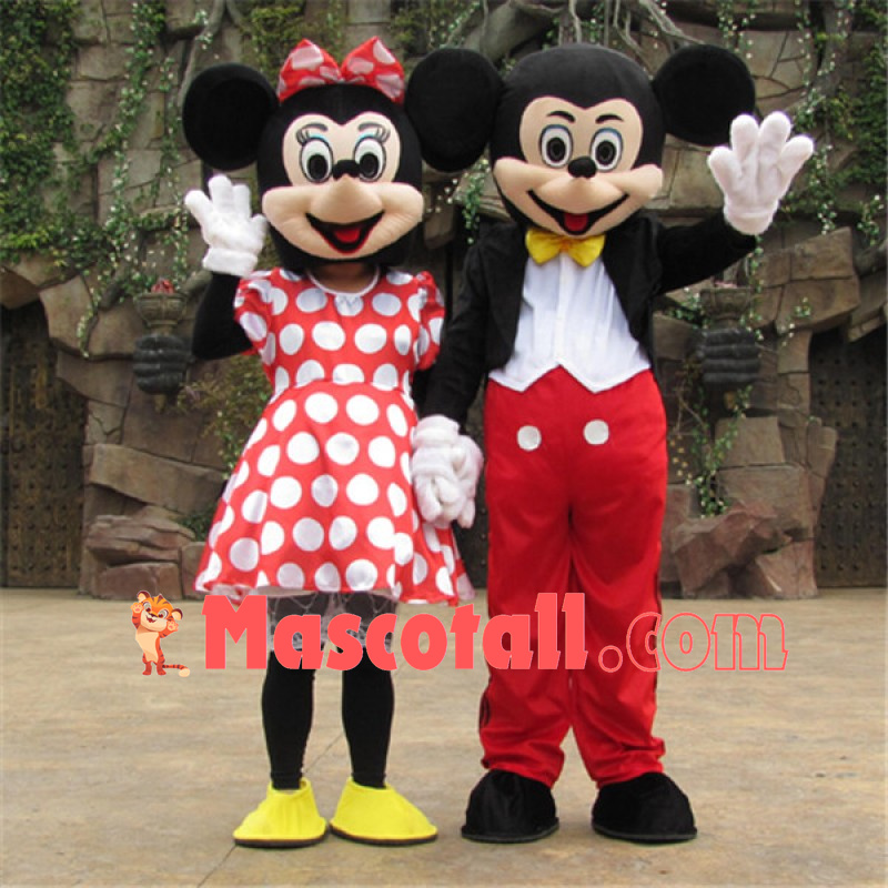 Disney Minnie, Mickey,Donald Duck,Daisy Duck,Pluto & Goofy Mascot Costume