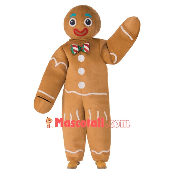 Cheap Gingerbread Man Mascot Costume