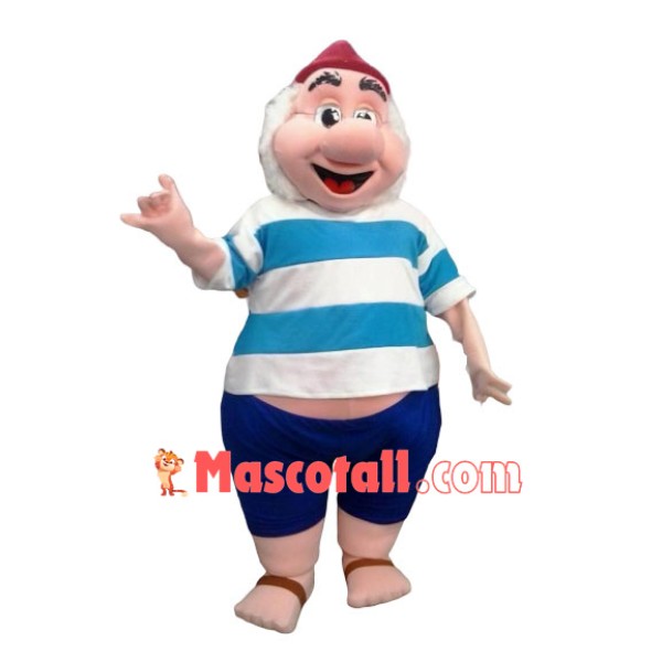 Happy Old Pirate Mascot Costume