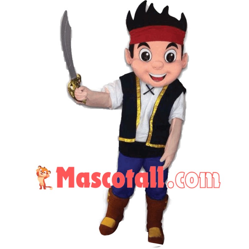 New Jake the Neverland Pirate Mascot Costume
