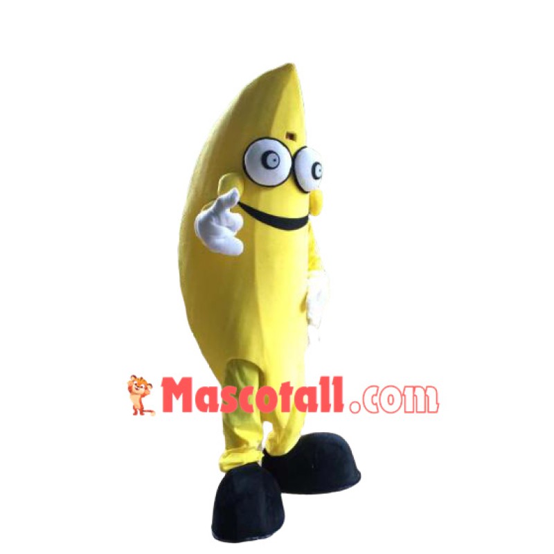 Smiling Banana Mascot Costume