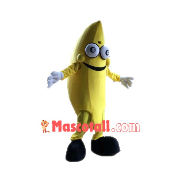 Smiling Banana Mascot Costume