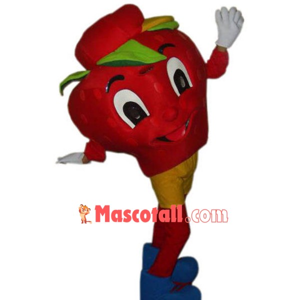 Happy Strawberry Mascot Costume