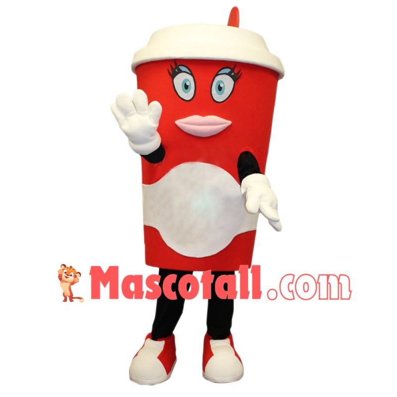 Beautiful Coffee Cup Mascot Costume