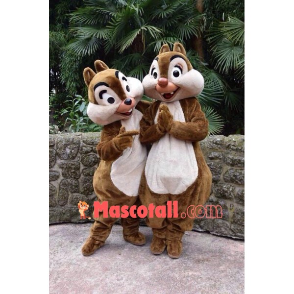 Chip & Dale Chipmunk Mascot Costume