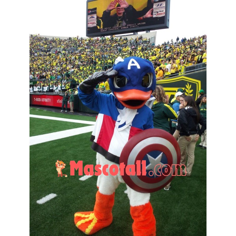 Captain America Duck Mascot Costume