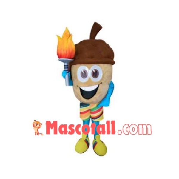 Happy Acorn Mascot Costume