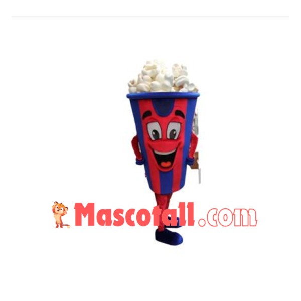 Happy Popcorn Mascot Costume