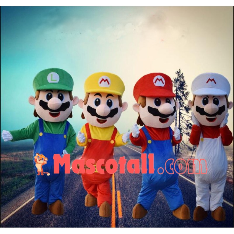 Anime Cartoon Super Mario Mascot Costume
