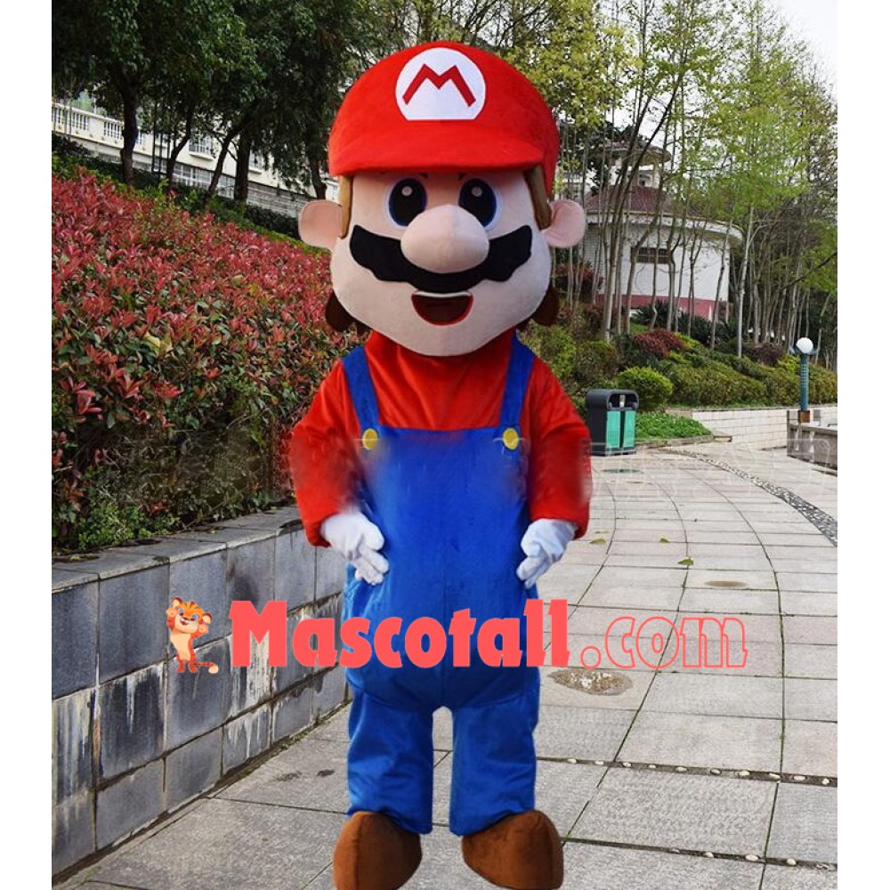 Anime Cartoon Super Mario Mascot Costume