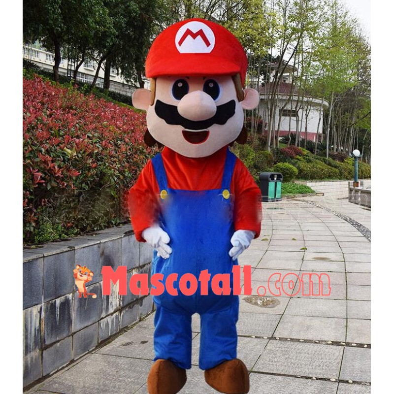 Anime Cartoon Super Mario Mascot Costume