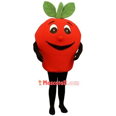 Cute Red Apple Mascot Costume