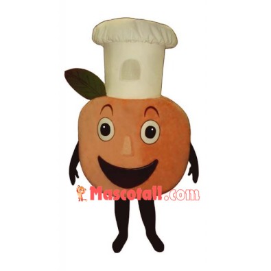Baker Peach Mascot Costume