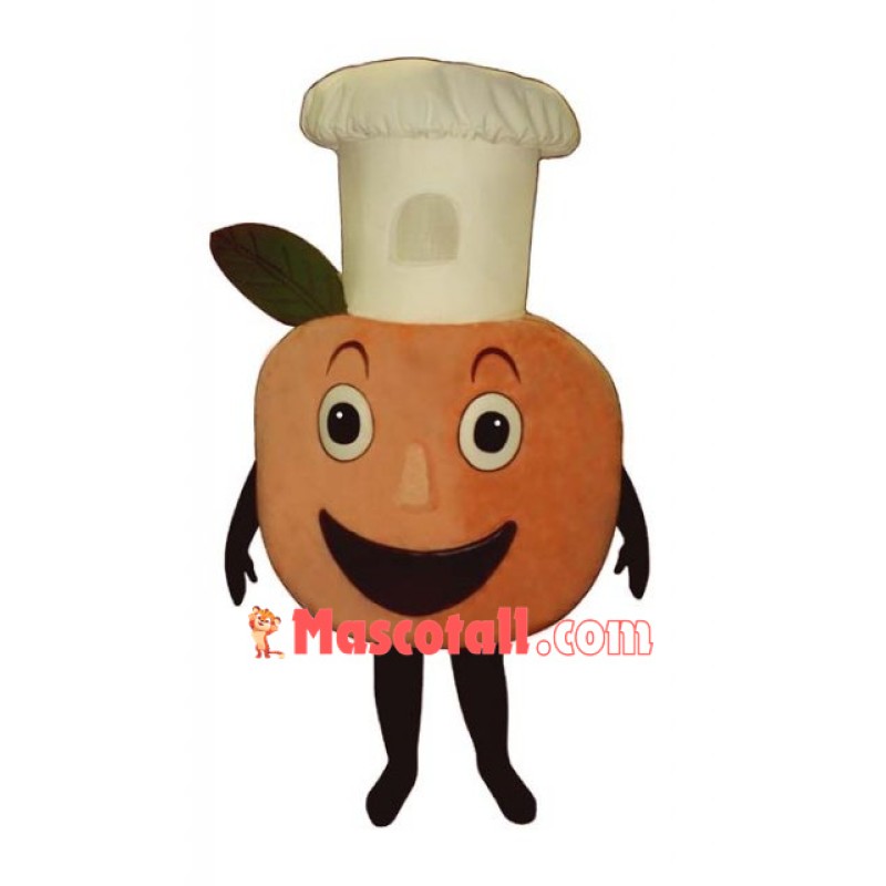 Baker Peach Mascot Costume