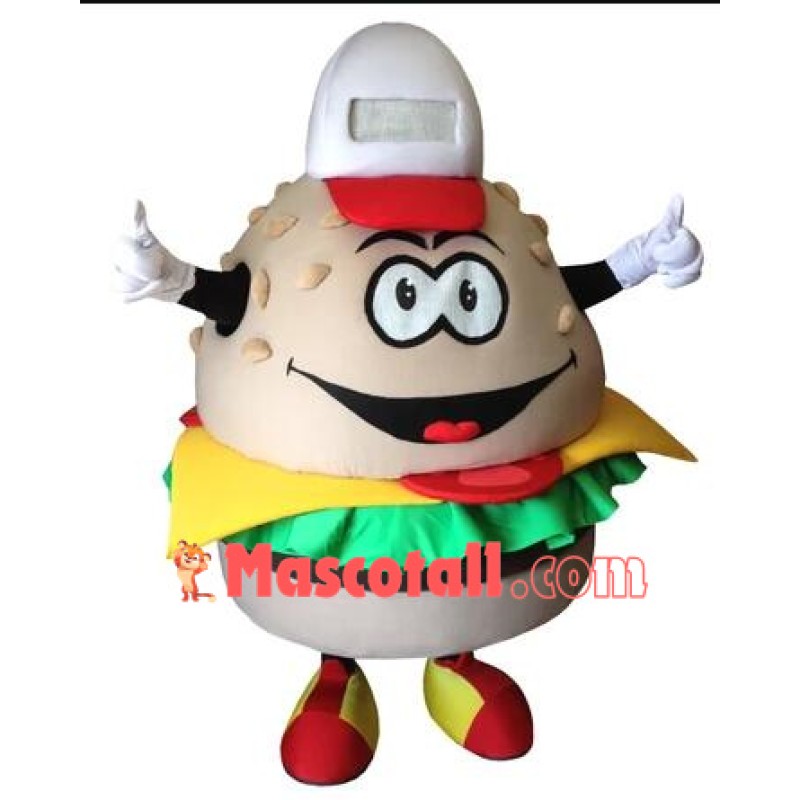 Happy Burger Mascot Costume