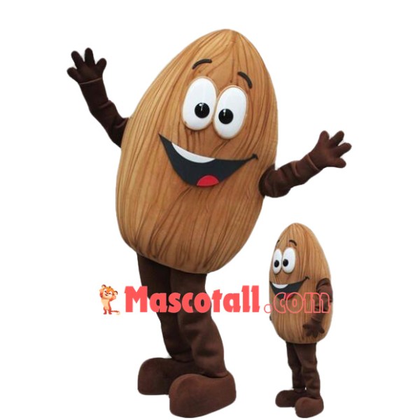Cute Almond Mascot Costume
