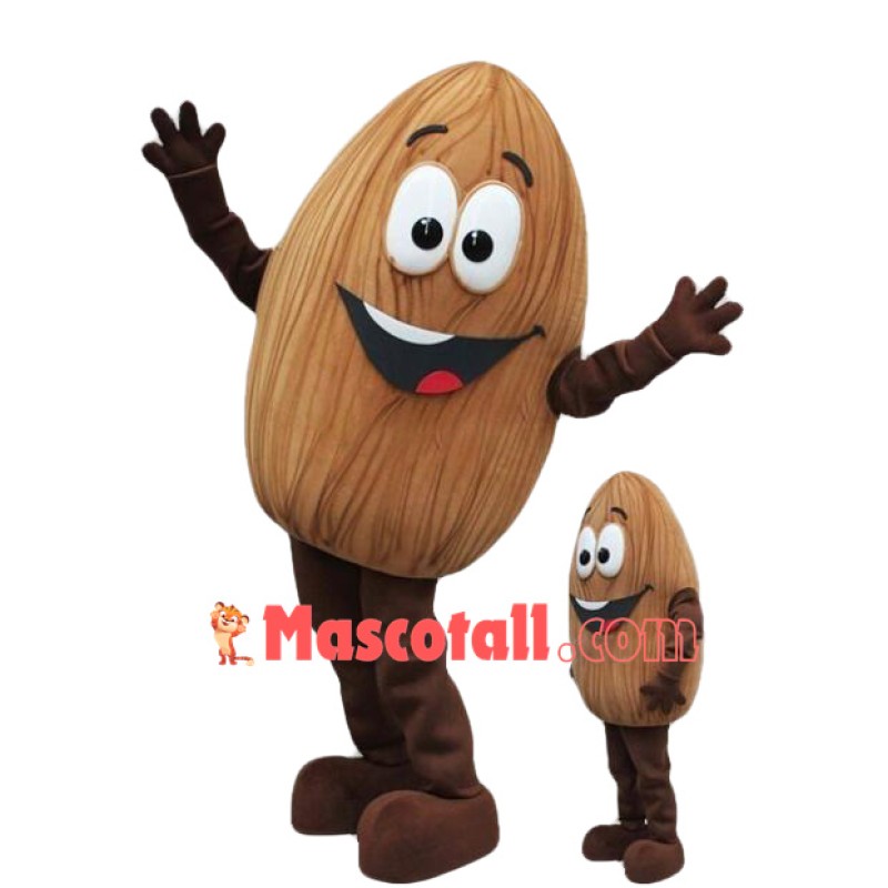 Cute Almond Mascot Costume