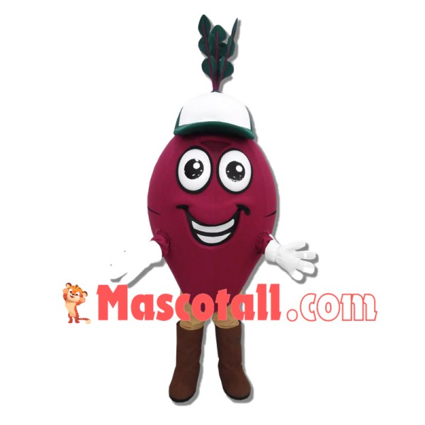 Happy Beet Mascot Costume