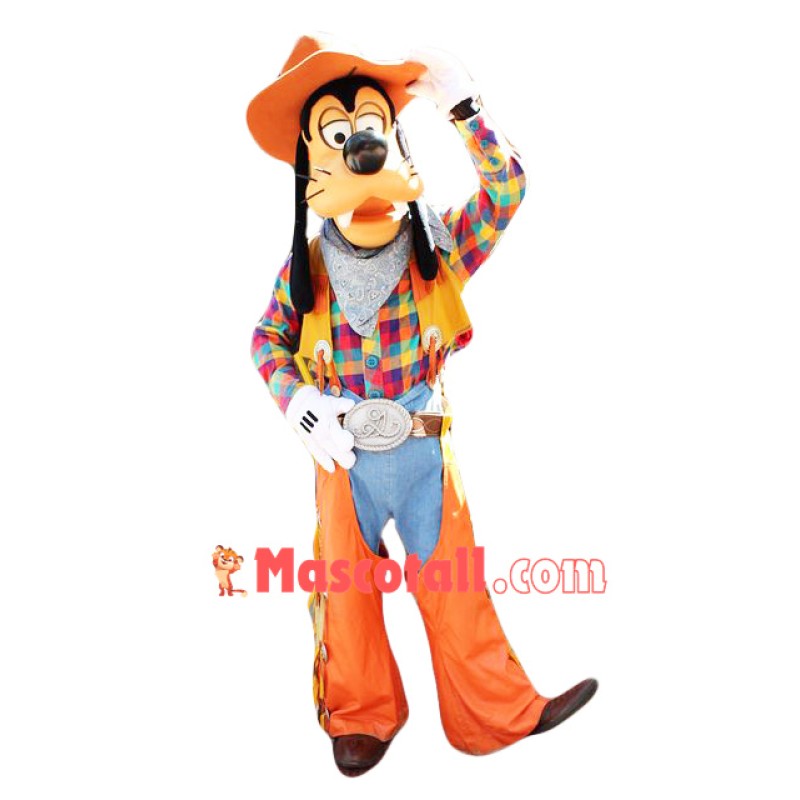 Cowboy Goofy Mascot Costume