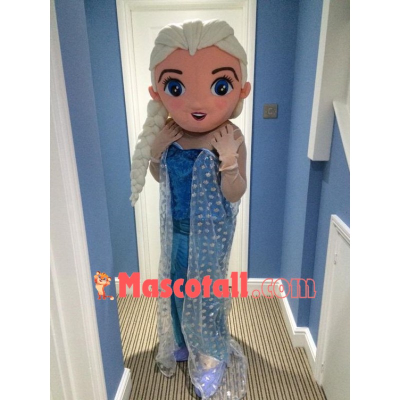 Lovely Princess Elsa Mascot Costume