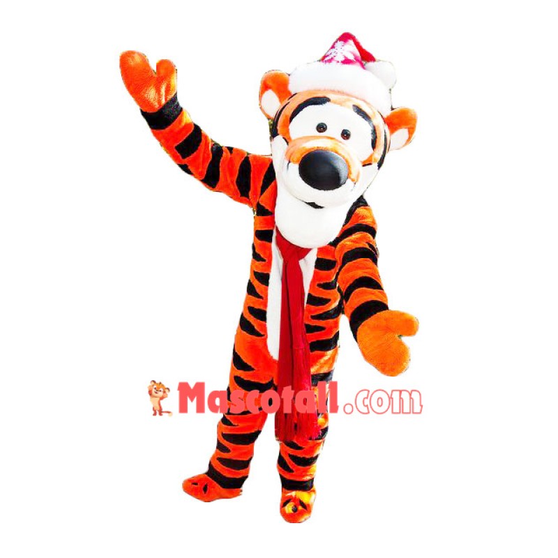 Christmas Winnie The Pooh Tiger Mascot Costume