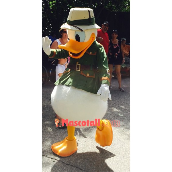 Explorer Donald Duck Mascot Costume