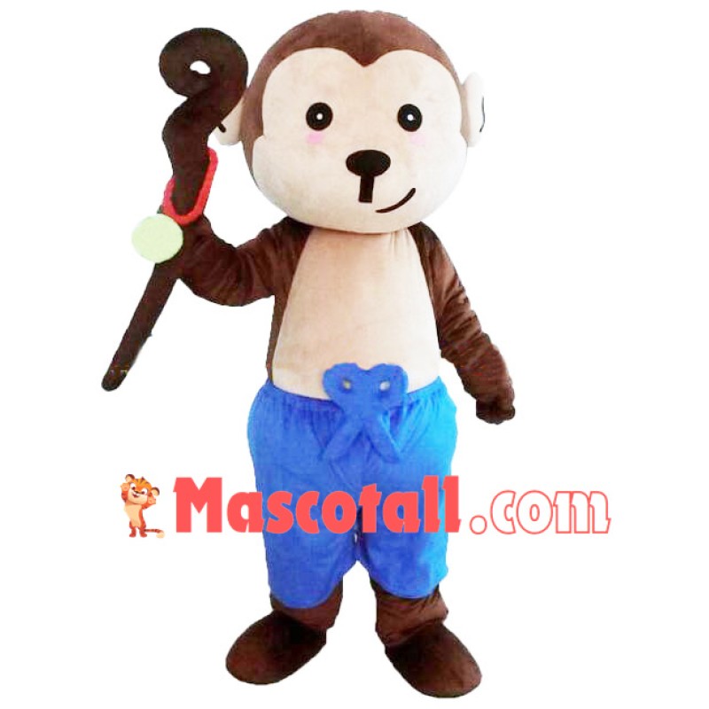 Cartoon Monkey Mascot Costume