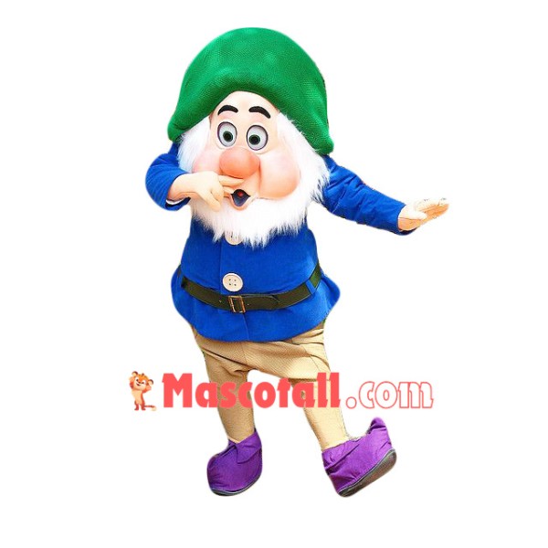 Sneezy Dwarf Mascot Costume