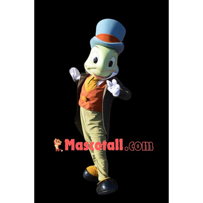 Superb Jiminy Cricket Mascot Costume