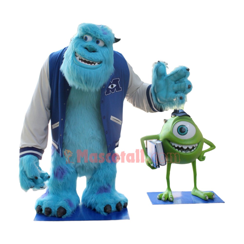 Mike Wazowski & Monster Sully James P Sullivan Mascot Costume