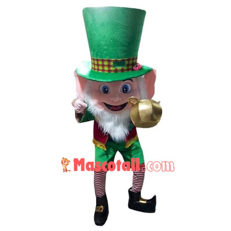 Leprechaun Irish Man Boy Mascot Costume