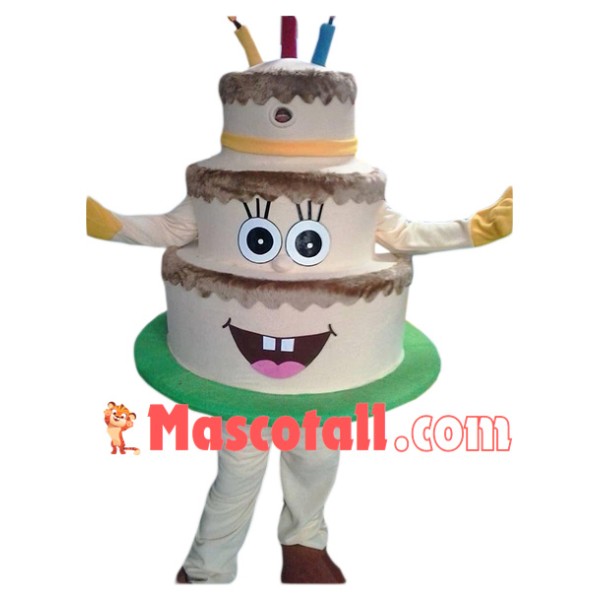 Professional Birthday Cake Mascot Costume