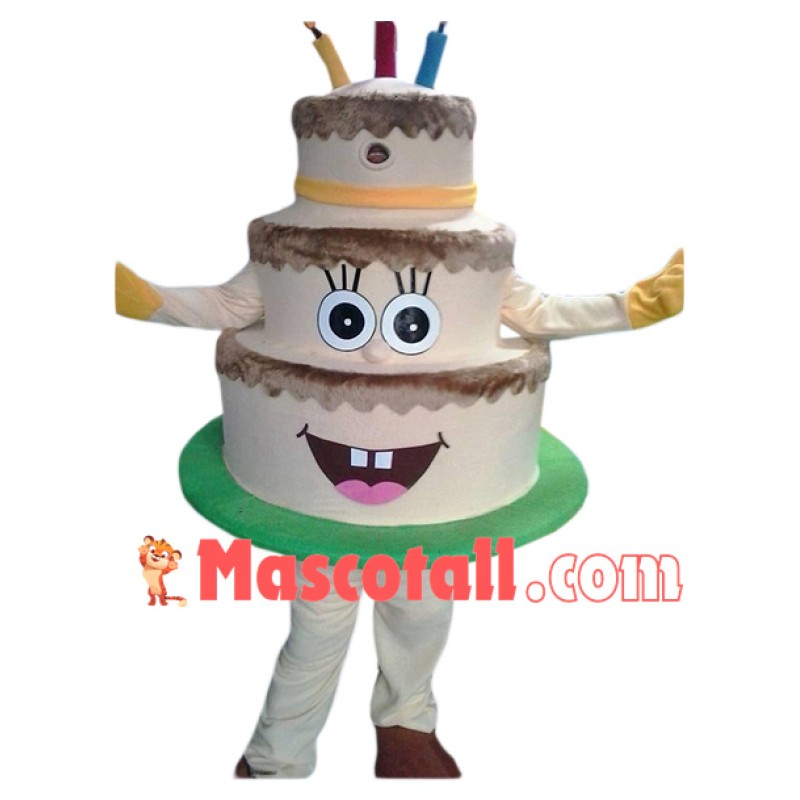 Professional Birthday Cake Mascot Costume