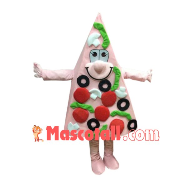 Pink Pizza Mascot Costume
