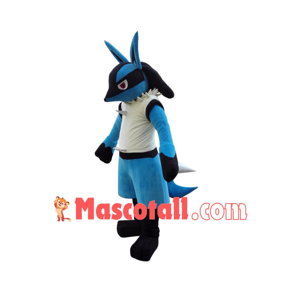 Pokemon Pok Lucario Mascot Cartoon Costume
