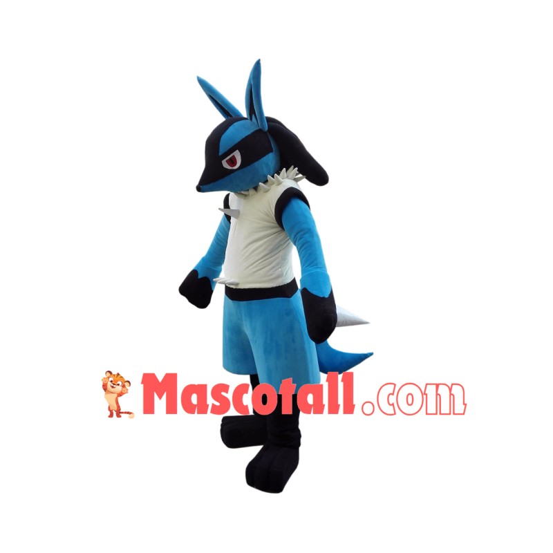Pokemon Pok Lucario Mascot Cartoon Costume