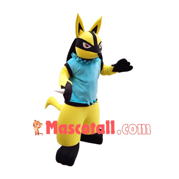 Golden Lucario Mascot Costume