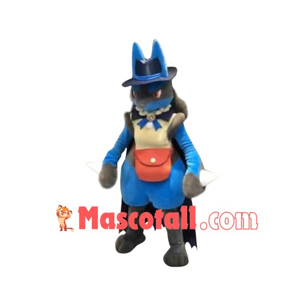 Pokemon Pok Halloween Lucario Mascot Costume