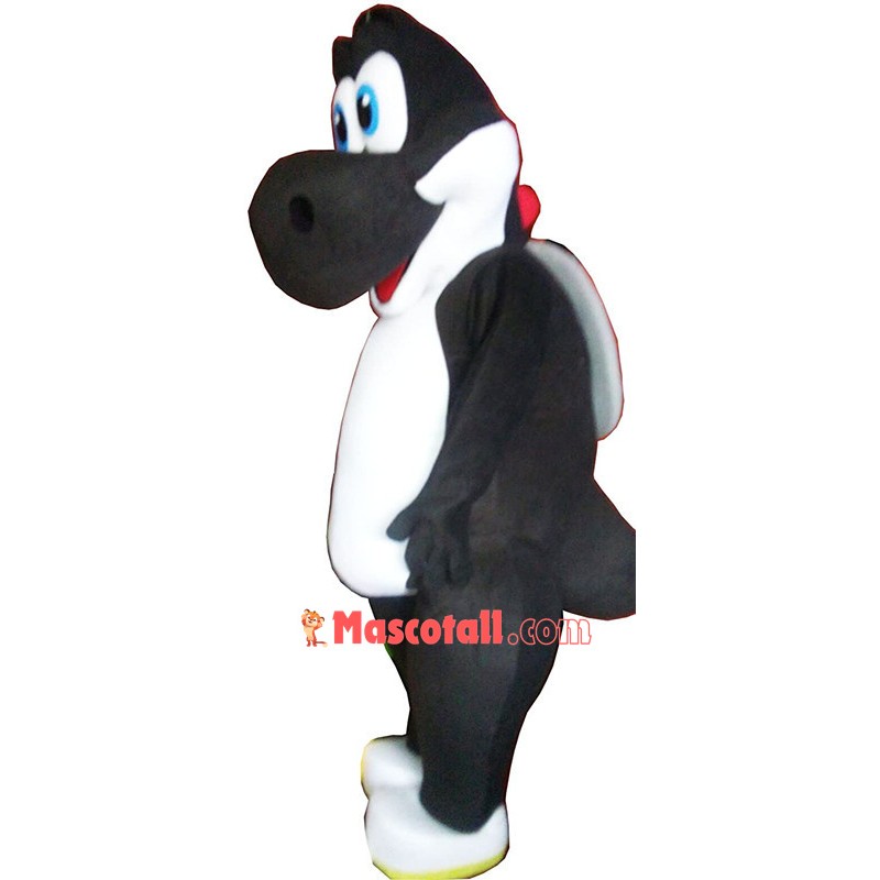 Black Yoshi Mascot Costume